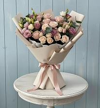 Букет цветов из:  Розы и Лизиантусы #REPLACE_PRED# Надыме