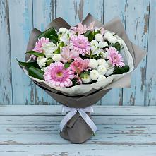 Букет цветов из:  Герберы, Альстромерии и Хризантемы #REPLACE_PRED# Надыме