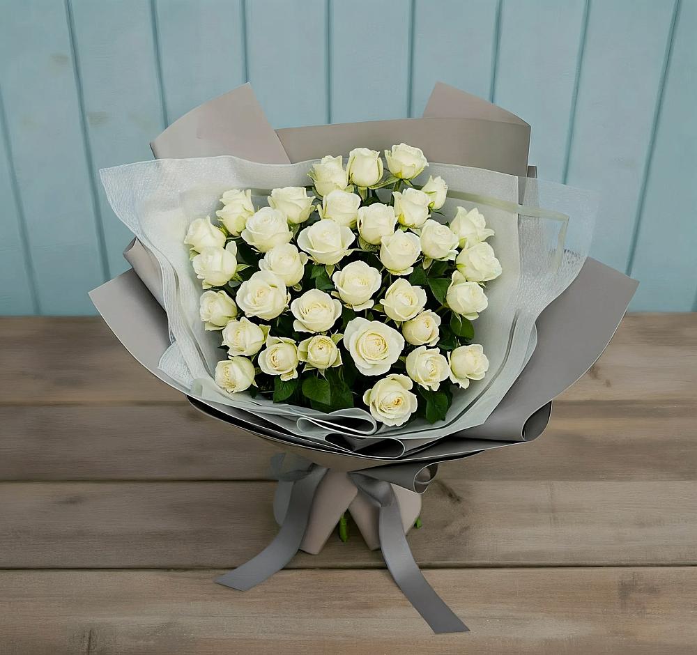 Букет Белоснежная нежность в Надыме