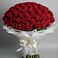 Букет 101 Красная роза Блэк Мэджик в Надыме