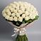 Букет 101 беля роза Белоснежка в Надыме