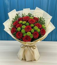 Букет цветов из:  Розы и Хризантемы #REPLACE_PRED# Надыме