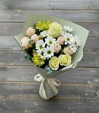 Букет цветов из:  Альстромерии, Розы и Хризантемы #REPLACE_PRED# Надыме
