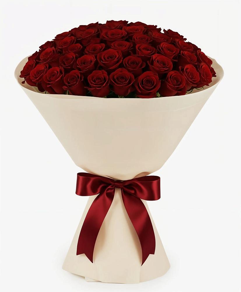 Букет 101 Бордовая роза Блэк Бакарра в Надыме