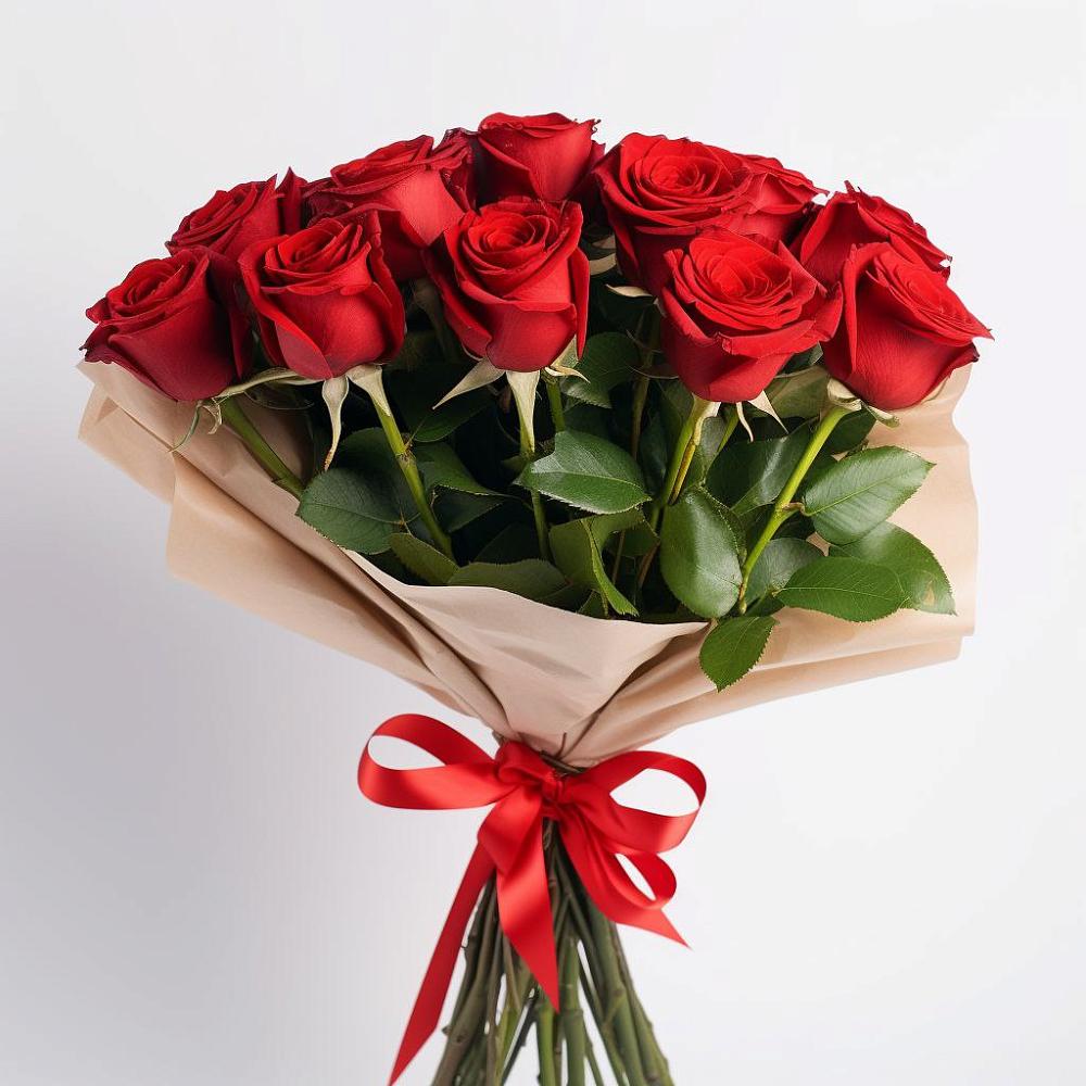 Букет 11 Красных роз Эдлесс Лав в Надыме