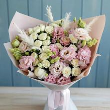 Букет цветов из:  Альстромерии и Розы в Надыме