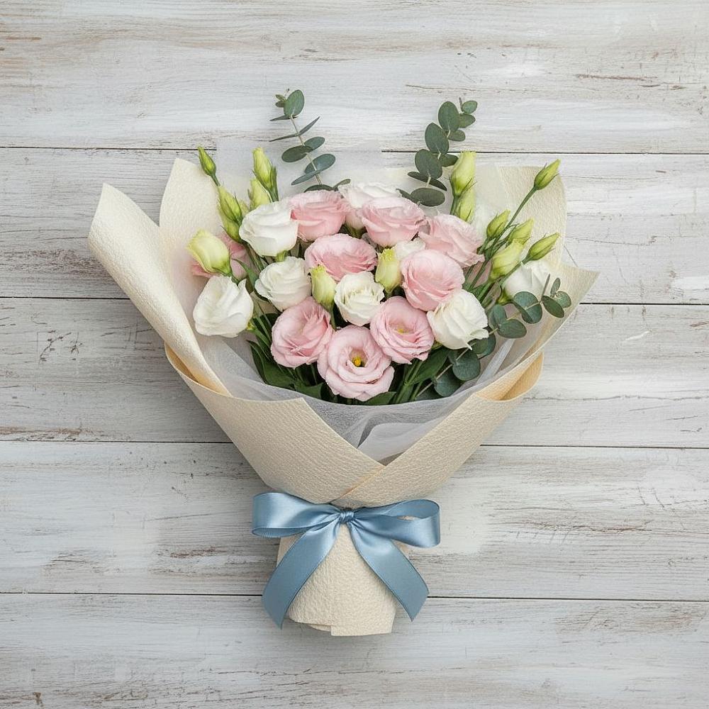 Букет цветов из: Лизиантусы в Надыме